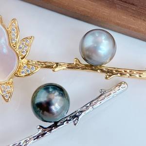 Broche de Moda de Lujo con Diseño de Concha Marina y Rosa, Regalo para el Día de San Valentín, Producto de Calidad al por Mayor - Product Image 1