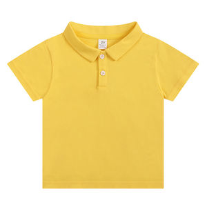 Camisetas y Polos de Manga Corta para Niños, Color Liso, Algodón Elástico, Verano 2026, Unisex, Prendas Versátiles para Niños Pequeños - Product Image 4