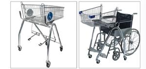 RH-ST01 70l 680*610*1020Mm Speciaal Ontwerp Trolley Uitgeschakeld Specifieke Winkelwagen Supermarkt Trolley - Product Image 5