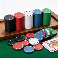 Fourniture de jetons de poker en plastique de 40 mm, écologiques et durables, pour les jeux de société