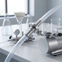 Raccord cannelé KF en acier inoxydable 304 pour tuyau sous vide KF16 KF25 KF40 KF50, adaptateur cannelé pour tube en silicone, pompe de laboratoire
