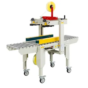 High Speed Adjustable Top Bottom Tape Electric Stable Automatic Cartons Boxes Box Sealer Paper Carton Sealing Machine