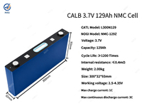 Batterie lithium-ion NMC CALB Grade A, neuve, 3,7 V, 129 Ah, 137 Ah, cellule NCM avec livraison DDP, batterie EV Grade L300N129