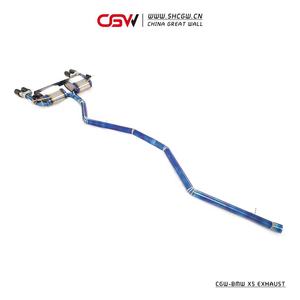 ท่อส่งกลับไอเสียไทเทเนียมเผาไหม้สีฟ้า CGW ท่อไอเสียสำหรับ BMW X6 F16สไตล์ X6M - Product Image 5