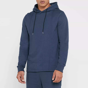 ชุดวอร์มผู้ชาย ผ้าฝ้าย เสื้อฮู้ดและกางเกงขาสั้น ชุดเข้าเซ็ต - Product Image 4