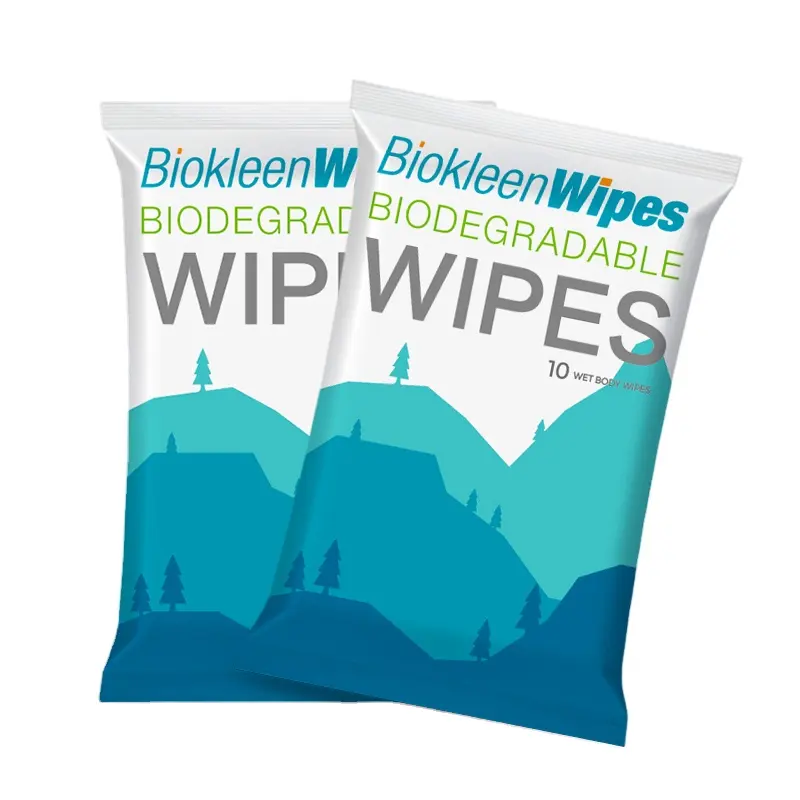 Biokleen 10ct 20*30cm Antibacterial Sport Wipes Disposable Outdoor Sport Wipes