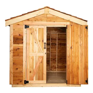 Modular Modern Garden Wood Shed Low Cost Durable Wood Structure Storage Shed