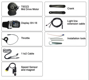 <span class=keywords><strong>TSDZ2</strong></span> TSDZ2b kit de moteur moyen vélo électrique <span class=keywords><strong>tongsheng</strong></span> kit de moteur moyen 250w <span class=keywords><strong>350w</strong></span> 500w 36v 48v avec écran XH18 - Product Image 4