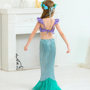 Disfraces de actuación escénica de primavera y verano para niñas, vestido de princesa sirena con cola, disfraz de Anime para niños - Product Image 6