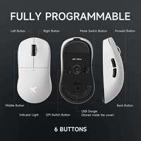 Ratón Inalámbrico para Juegos MCHOSE M7 Ultra, Ratón Ergonómico Ligero para Juegos, Ratón para Juegos con Sensor Óptico Tri-Modo PAW3950
