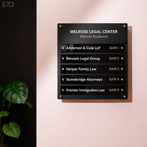 Placa de Identificación con Código QR, Letrero para Puerta, Placa de Latón para Oficina, Placa de Pared con Nombre de Empresa, Tablero de Dirección de Empresa, Placas para Edificios de Oficinas de Abogados - Product Image 4