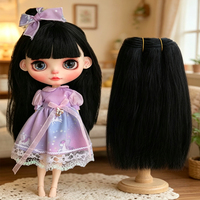 Boneka Bayi Kulit Hitam Afrika-Amerika Bergaya, Rambut Halus, Serat Protein, Gelombang Dalam, Kulit Lembut, Buatan Tangan