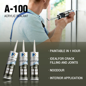Adhésif <span class=keywords><strong>silicone</strong></span> acrylique haute adhérence pour la peinture sur carrelage dans la construction et les murs, pour le travail du <span class=keywords><strong>bois</strong></span> et le transport - Product Image 1