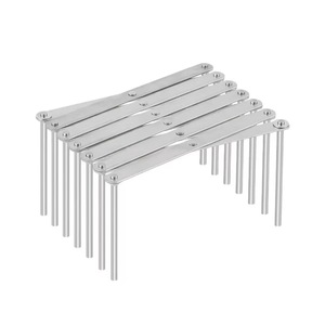 Yonghong Stainless Steel Folding Telescopic Rack <b>Adjustable</b> Drain Rack For Kitchen Dish Storage <b>Square</b> Modern Design - Product Image 5