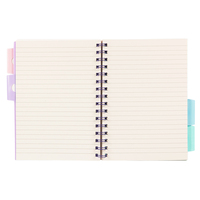 Benutzer definiertes Logo A4 3-Ring-Binder Notebook Weizens troh PU-Leder Erweiterbare Datei Tasche PP PVC-Tasche Schul portfolio Spiral A5