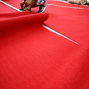 Tapis de salon bleu à poils bas, accessoire Commercial en Pp, avec boucle robinetterie pour bureau et maison - Product Image 6