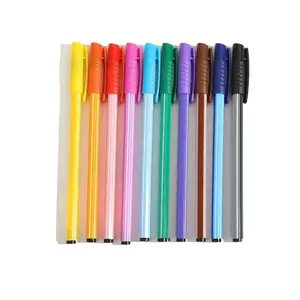 Grosir Pena Gel Unik 6 Warna Pastel Neon 0.8Mm Perlengkapan Alat Tulis Kantor Sekolah Hadiah Anak-anak Pena Gel Neon Pastel