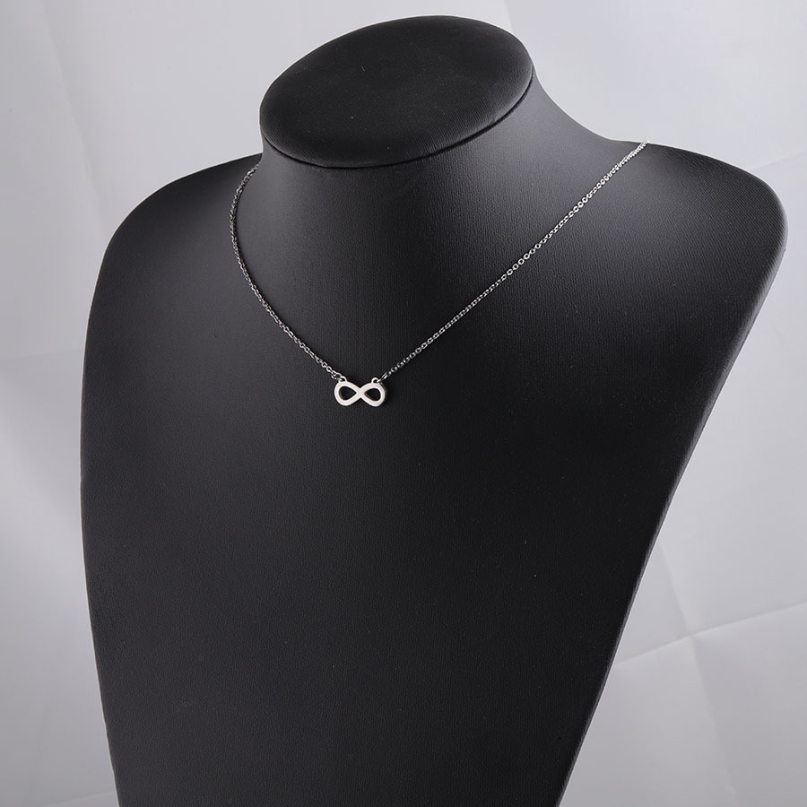 Eternity Figure Eight Symbol Love Knot Necklace for Teens