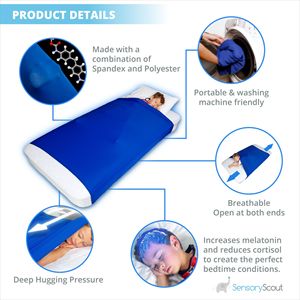 <span class=keywords><strong>Drap</strong></span> de lit élastique en soie de lait sensoriel pour enfants, favorisant le sommeil des nourrissons et des tout-petits - Product Image 5
