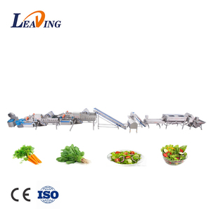 Commercial Washing fruits and vegetables line salad processing machine