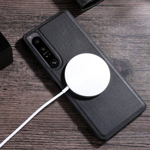 Funda Protectora Magnética de Cuero PU de Lujo Anti-caídas para Sony <span class=keywords><strong>Xperia</strong></span> <span class=keywords><strong>1</strong></span> 10 VII VI <span class=keywords><strong>1</strong></span> 5 10 V IV <span class=keywords><strong>III</strong></span> II con Carga Inalámbrica - Product Image 4