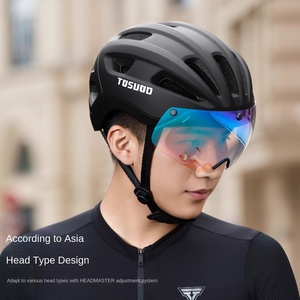 TOSUOD双运动头盔，用于道路越野车骑行新型户外安全设备变色磁性护目镜十字图案 - Product Image 3