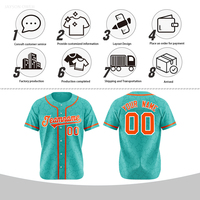 Haute qualité partout étoile motif Baseball maillot personnalisé nom de l'équipe numéro boutonné chemise de sport pour hommes femmes vêtements de sport