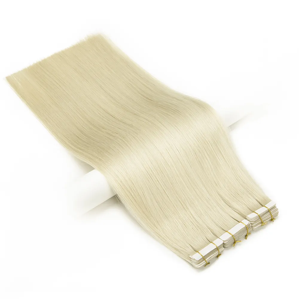 Tape Hair 100% European Raw Unprocessed Double Drawn Tape In Hair Extensions Human Hair