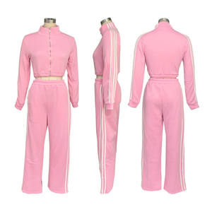 Rahat sonbahar-kış kadın rüzgar geçirmez fermuar seti - Product Image 2