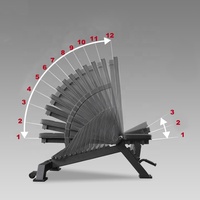 Chine Musculation banc assis banc d'haltère réglable pliant Fitness Gym banc de poids