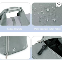 Sac de voyage pliable en tissu Oxford, nouveau sac de sport/yoga portable avec séparation sec-humide, ultra-léger pour les courts trajets et le fitness