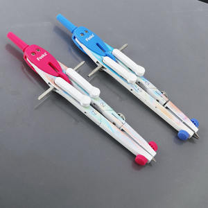 FOSKA 6 pièces outils de <span class=keywords><strong>dessin</strong></span> et d'architecture <span class=keywords><strong>boussole</strong></span> d'école en métal avec roue centrale pour la géométrie, la rédaction et la mesure des mathématiques - Product Image 5