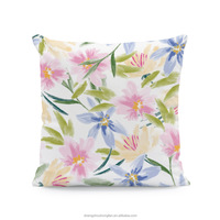 Sarung Bantal Bunga 18*18 Inci, Sarung Bantal Persegi Bermotif Bunga untuk Dekorasi Musim Semi dan Musim Panas, Sarung Bantal untuk Sofa Ruang Tamu.