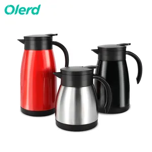 500ml 750ml 1000ml LOGO Custom Stainless Steel Tea Pot Large Capacity Office Coffee Pot