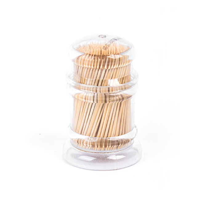 Color Package Good Grade High Quality Wholesale Price Bamboo Toothpick With Transparent Packaging Bottle