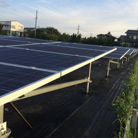 Soporte de Montaje en Suelo para Paneles Solares Fotovoltaicos de un Solo Poste, Autoreparable, de Zn-Al-Mg, Venta al Por Mayor