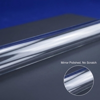 Tubes jumeaux en quartz fondu haute pureté sur mesure, modèle JGS2, épaisseur de paroi 0,3-5 mm, pour semi-conducteurs/consumables de laboratoire, soudage et découpe, 92%