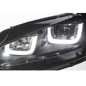 Faros Delanteros LED U Angel Eyes para VW Golf <span class=keywords><strong>7</strong></span>, Lámpara Delantera, Año 2013 a 2014, SY - Product Image 5