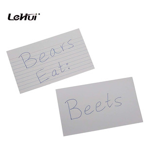 Chất lượng cao tùy chỉnh gói của 500 150Gsm nhân chỉ số thẻ <span class=keywords><strong>3x5</strong></span> ''cho các trường học và văn phòng Nguồn cung cấp - Product Image 3