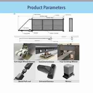 Puertas Exteriores <span class=keywords><strong>de</strong></span> Aluminio con Accesorios y Motor <span class=keywords><strong>para</strong></span> Puertas Automáticas, Sistema Completo - Product Image 3