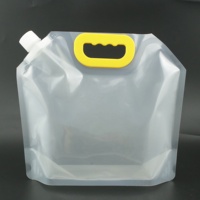 Grand sac de rangement pour boissons de fête personnalisées de 1 gallon avec poignée Pochette à bec verseur Pochettes pour boissons