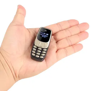 스타 BM10 미니 이어폰 전화 0.66 ''작은 듀얼 SIM 키패드 모바일 이어훅 케이스 포함