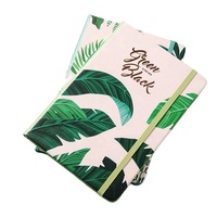 Carnet de voyage personnalisé 2-en-1 A5 pour fille, couverture rigide, pages épaisses, avec fermeture élastique et pages en papier – Vente en gros