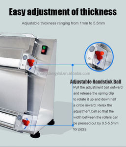 Electric Automatic 220V <b>Dough</b> <b>Roller</b> & Sheeter for Home Use Manual Type for Pizza Bread Cake in Hotels Retail & Food Shops - Product Image 4