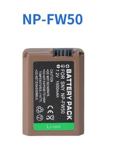 แบตเตอรี่กล้อง NP-FW50แบตเตอรี่แบบชาร์จไฟได้สำหรับ <span class=keywords><strong>Sony</strong></span> A6000 A3000 <span class=keywords><strong>A6300</strong></span> A5000 A7R A6400 A7m2 R2 Type-C 7.2V 1500mAh - Product Image 3
