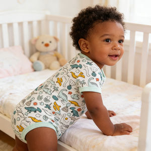 Ropa de Bebé de Manga Corta con Estampado de Dibujos Animados, Diseño Nuevo, Venta al por Mayor, Unisex, <span class=keywords><strong>Precio</strong></span> Competitivo - Product Image 5