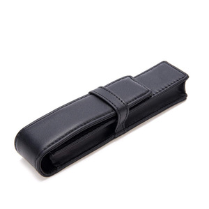 Étui à stylo en cuir, étui pour un seul stylo, étui à stylo professionnel, étui à stylo portable, cadeau d'affaires, impression de logo disponible. - Product Image 4