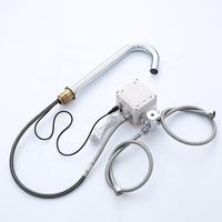Robinet d'évier automatique sans contact en laiton infrarouge Robinet d'eau de salle de bain
