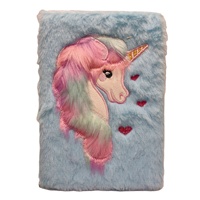 Ensemble de papeterie personnalisé A5 imprimé licorne pour enfants, carnet en papier recyclé avec reliure cousue
