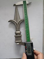 Accessoires de clôture de jardin OUYA, embouts de lance en fonte 148x75mm, anti-rouille, sablée, modèle traditionnel européen soudable
